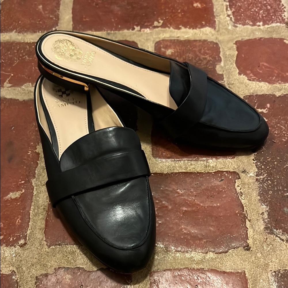🥿 Vince Camuto “Rausa” Black Leather Mules - Picture 5 of 8